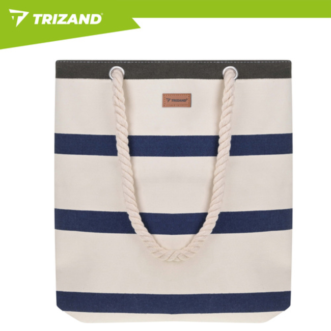 Trizand Grote waterdichte shopper voor strand, picknick en boodschappen met binnenvak en rits