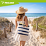 Trizand Grote waterdichte shopper voor strand, picknick en boodschappen met binnenvak en rits