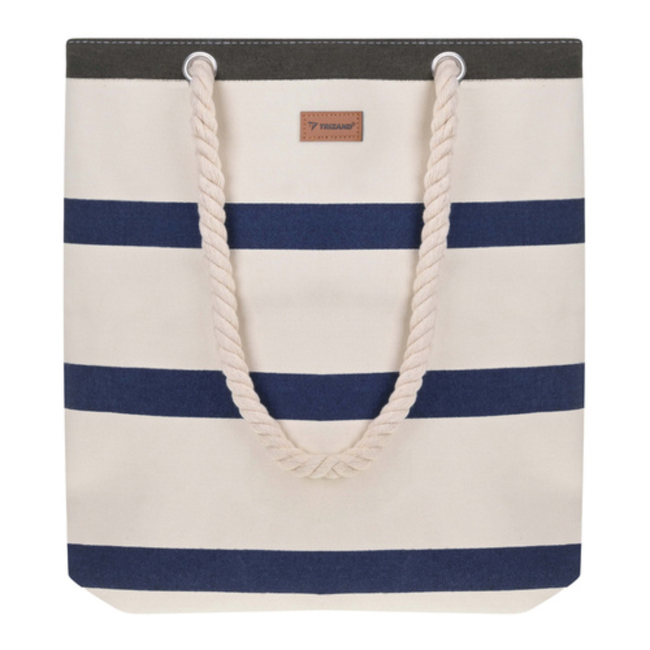 Trizand Grote waterdichte shopper voor strand, picknick en boodschappen met binnenvak en rits