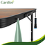 Gardlov Compacte campingtafel met 4 klapstoelen, verstelbare hoogte en koffermodel voor tuin of camping