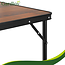 Gardlov Compacte campingtafel met 4 klapstoelen, verstelbare hoogte en koffermodel voor tuin of camping