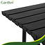 Gardlov Zwarte opvouwbare campingtafel met draaghoes en draagvermogen tot 70 kg voor balkon, terras en camping