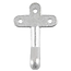 ProPlus Opschroefoog - Staal - 10 cm - Zilver - Voor deuren en achterkleppen