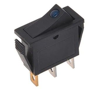 ProPlus Wipschakelaar LED - 10 x 25 mm - 12/24V - Max. 10A - Blauw