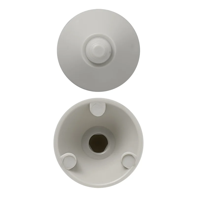 ProPlus Regenkapjes voor tentstokken - Ø 30 mm - kunststof - wit - 4 stuks