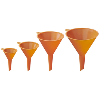 ProPlus Trechterset - Kunststof - Oranje - 4 maten - Ø 50, 70, 93, 113 mm - Voorkomt morsen