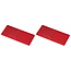 ProPlus Zelfklevende rode reflector - rechthoekig - 85 x 40 mm - 2 stuks