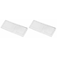 ProPlus Zelfklevende witte reflectoren - rechthoekig - 85 x 40 mm - 2 stuks
