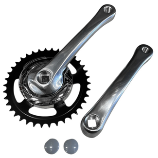 Falkx Crankstel 38T - Aluminium - Zilver - 170 mm - Spieloos Design