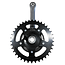 Falkx Crankstel 38T - Aluminium - Zilver - 170 mm - Spieloos Design