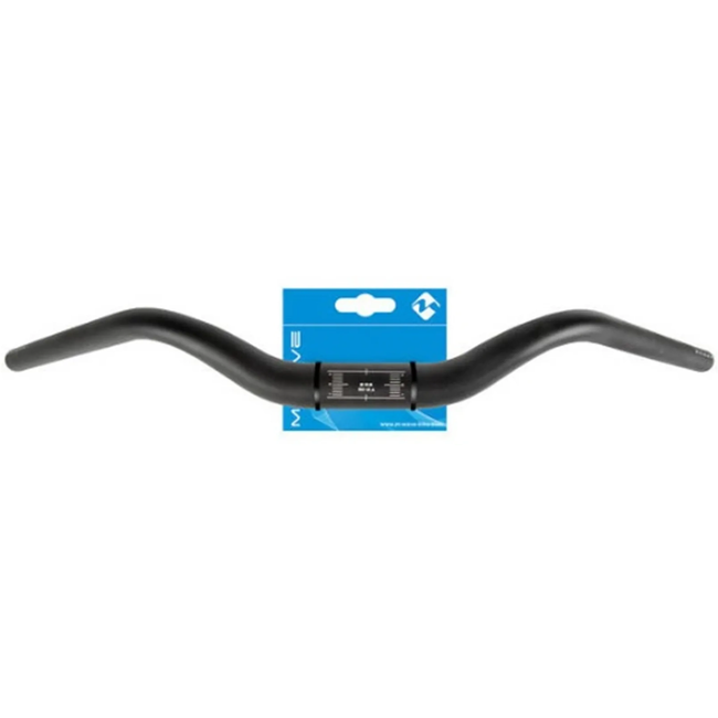 M-Wave Stads- en trekkingstuur - Ergonomisch ontwerp - 640 mm - Zwart - Aluminium - 31.8 mm klemming