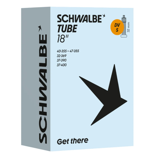 Schwalbe Binnenband 18x1.75 - Dunlop Blitz Ventiel - ETRTO 32/47-340/355 - Zwart - 40mm Ventiel