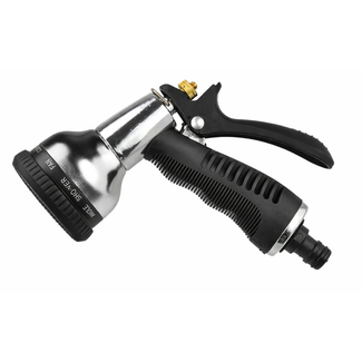 GEKO 8-functie sproeikop - ergonomische rubberen handgreep - metalen behuizing