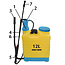 Talen Tools Professionele Rugspuit 12 Liter - Ideaal voor Tuin & Schoonmaak