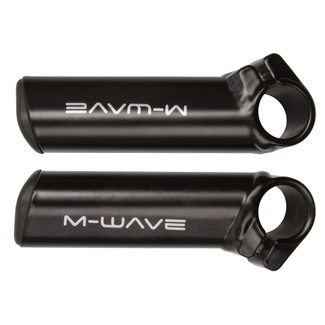 M-Wave Bar ends - anatomisch ontwerp - aluminium - Ø 22,2 mm - aerodynamisch