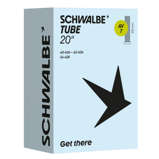 Schwalbe Binnenband 20x1.50-2.50 - Schräder ventiel 40mm - Duurzaam rubber - Zwart