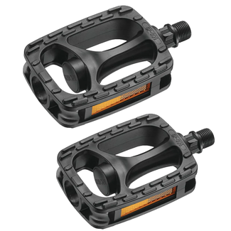 Union Kinderfiets pedalen - kunststof zwart - 9/16 inch - standaard type - 290 gram