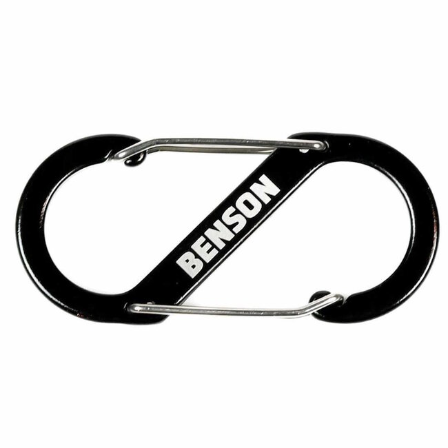 Benson Dubbele karabijnhaak - 40 x 90 mm - zwart - veelzijdig gebruik