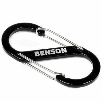 Benson Dubbele karabijnhaak - 40 x 90 mm - zwart - veelzijdig gebruik