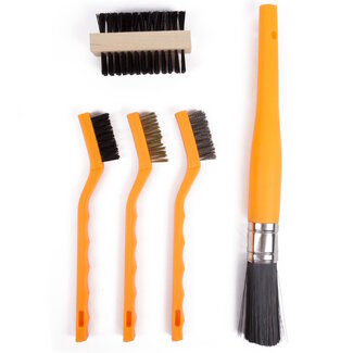 Benson 5-delige staalborstelset - ergonomische handvatten - diverse materialen roestvrij maken