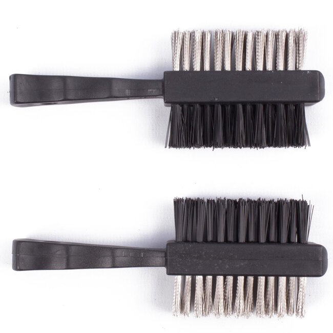 Benson Dubbelzijdige borstel set - staal en nylon - 2-delig - 120 mm