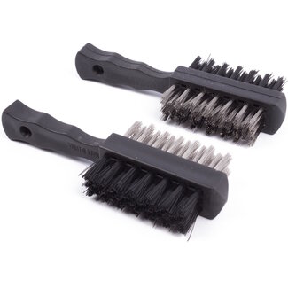 Benson Dubbelzijdige borstel set - staal en nylon - 2-delig - 120 mm