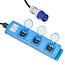 ProPlus Stekkerdoos - CEE naar 3 Schuko - 1,5 meter - IP44 - 16A