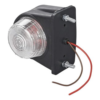 ProPlus Breedtelicht - Rood en wit - Plat ontwerp - 67 x 78 mm - Inclusief bedrading