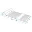 ProPlus Parkeermat - Zelfklevend en Voorgeboord - 52 x 25 x 5,5 cm - Grijs