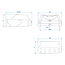 ProPlus Soft dock voor koppeling - Beschermhoes - Blauw - 89 x 65 x 30 mm