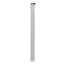 ProPlus Dubbele tentrail set - kunststof - 80 cm - lichtgrijs - 3 stuks