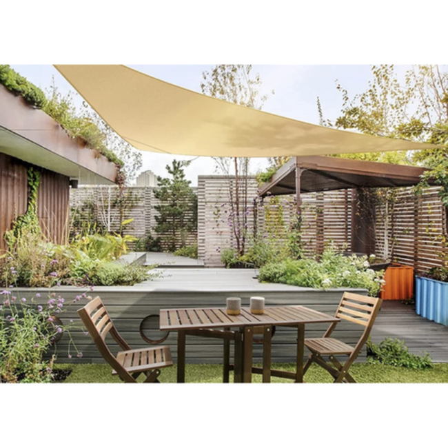 Gardlov Beige Zonneschermzeil 3x3x3m - Superieure Bescherming en Stijl