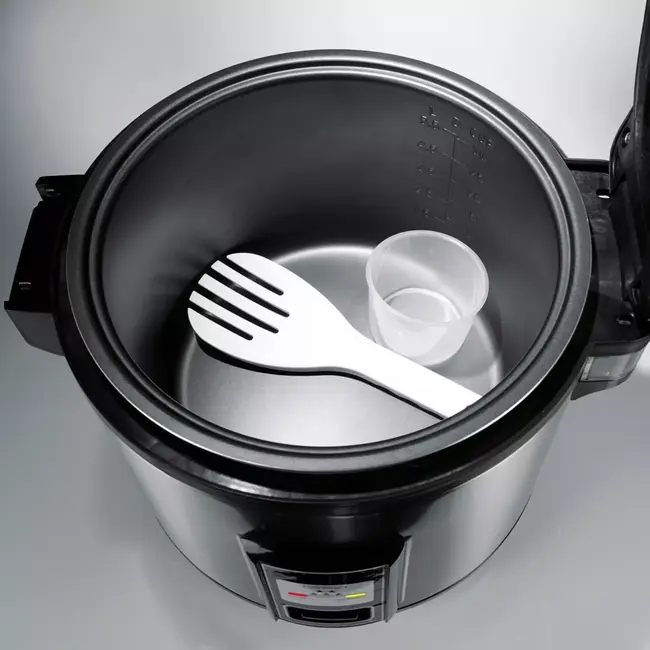 TIROSS Elektrische rijstkoker 5,5 L voor horeca en thuisgebruik met warmhoudfunctie