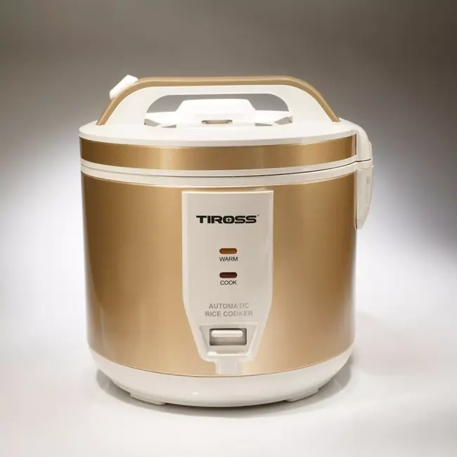 TIROSS Elektrische rijstkoker 1,8 L met warmhoudfunctie, antiaanbaklaag en accessoires voor eenvoudig koken