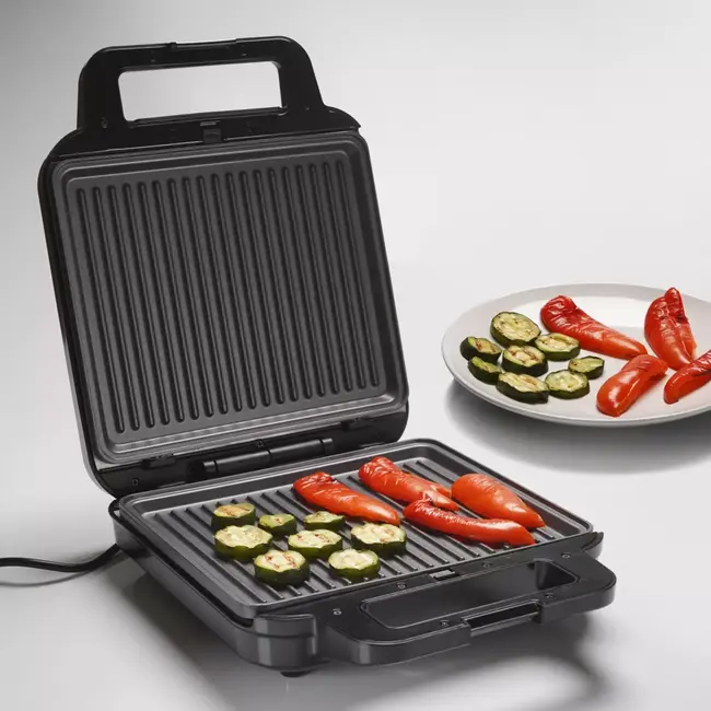 TIROSS 3-in-1 contactgrill 1200 W met verwisselbare platen, antiaanbaklaag en automatische temperatuurregeling voor veelzijdig koken