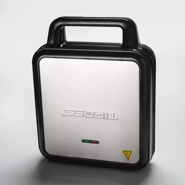 TIROSS 3-in-1 contactgrill 1200 W met verwisselbare platen, antiaanbaklaag en automatische temperatuurregeling voor veelzijdig koken