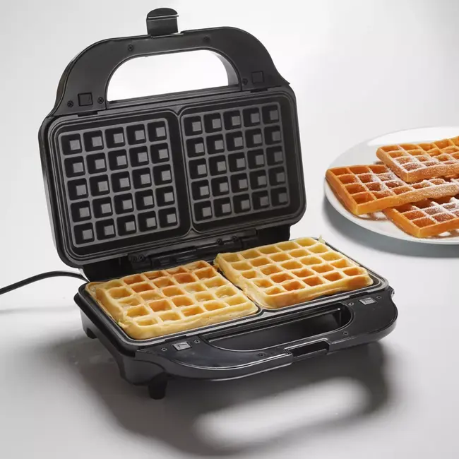 TIROSS Compacte 3-in-1 sandwichmaker 900 W met verwisselbare platen, antiaanbaklaag en automatische temperatuurregeling