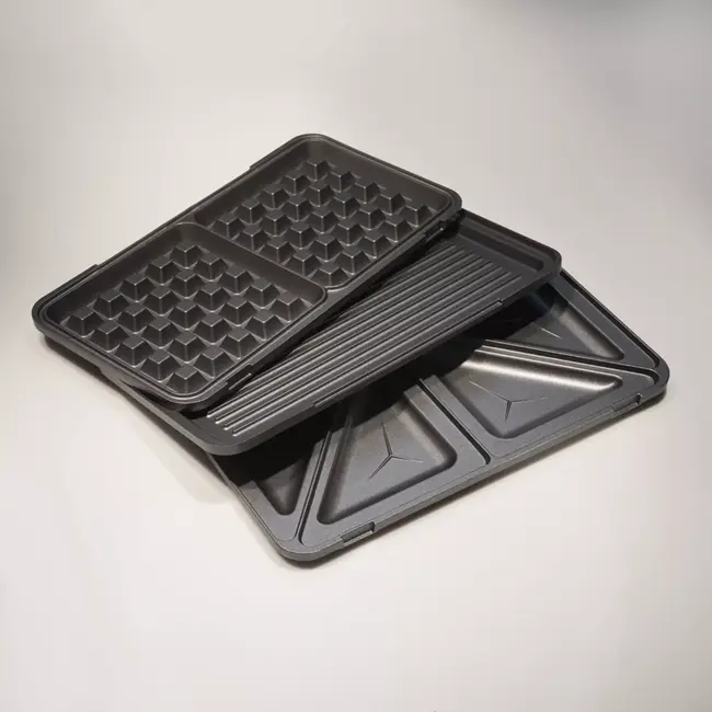 TIROSS Compacte 3-in-1 sandwichmaker 900 W met verwisselbare platen, antiaanbaklaag en automatische temperatuurregeling