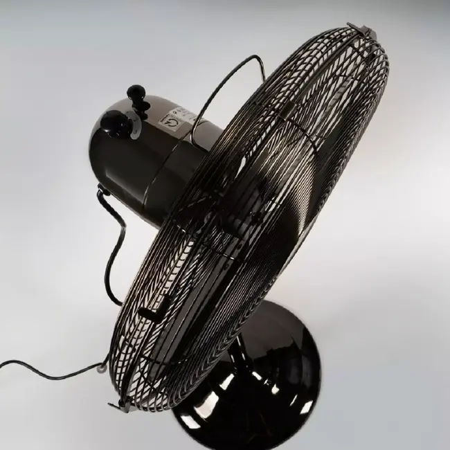 TIROSS Krachtige metalen staande ventilator 40 cm met verstelbare hoogte, oscillatie en 3 snelheden voor optimale verkoeling