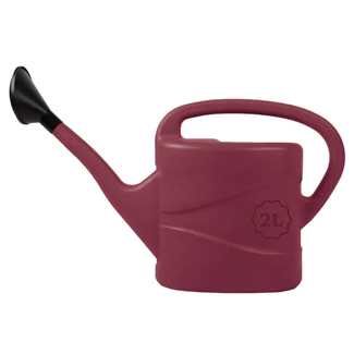 Talen Tools Gieter 2 Liter met Broes - Wijnrood - Perfect voor Kamerplanten