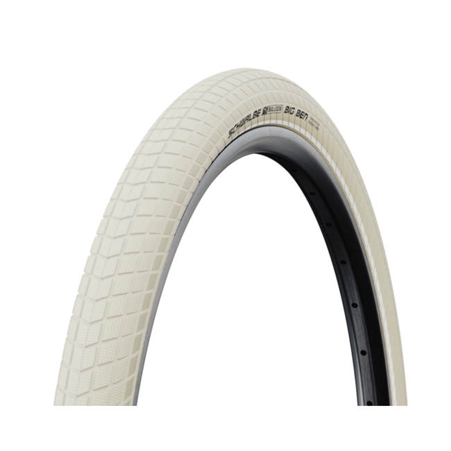Schwalbe Creme buitenband met reflectie - 28x2.00 - Comfortabel en veilig voor stadsfietsen