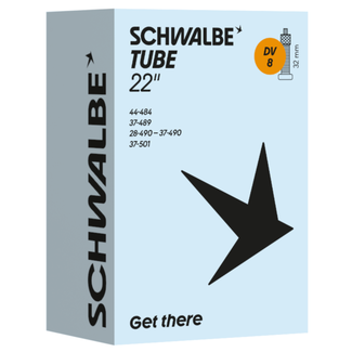 Schwalbe Binnenband 22 inch - ETRTO 28/37-489/501 - Dunlop ventiel DV8 - Duurzaam en betrouwbaar