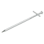 ProPlus Rotspen met dwarspen - staal - 17 cm - zilver - voor harde bodem
