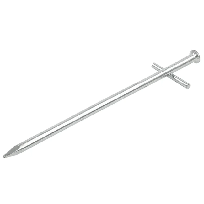 ProPlus Rotspen met dwarspen - staal - 17 cm - zilver - voor harde bodem