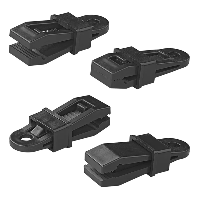 ProPlus Tenttapijtclips - Klem Model - Versterkte Grip - 83 x 32 x 21 mm - 4 stuks