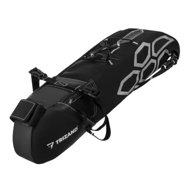 Trizand Grote fietszadeltas 12 L waterdicht met vakken en stevige bevestiging