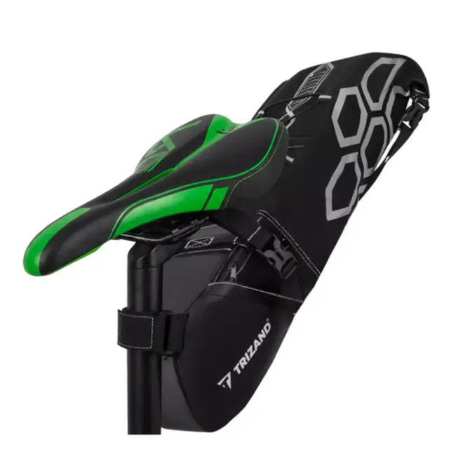 Trizand Grote fietszadeltas 12 L waterdicht met vakken en stevige bevestiging