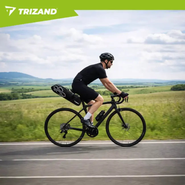 Trizand Grote fietszadeltas 12 L waterdicht met vakken en stevige bevestiging