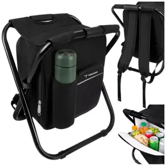Trizand 3 in 1 Opvouwbare visstoel met koelvak en rugzak 36 x 29 x 41 cm
