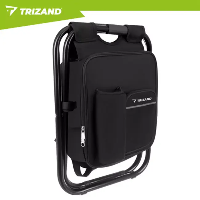 Trizand 3 in 1 Opvouwbare visstoel met koelvak en rugzak 36 x 29 x 41 cm